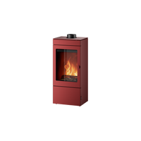 Estufa de leña BLAZE ELEMENT M -acabado red brown