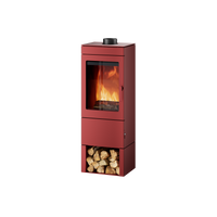 Estufa de le&ntilde;a BLAZE ELEMENT M+ - acabado red brown