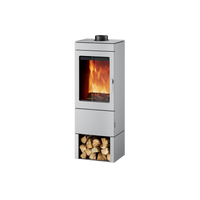 Estufa de le&ntilde;a BLAZE ELEMENT M+ - acabado silver