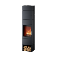 Estufa de le&ntilde;a BLAZE ELEMENT Q+ - mauve