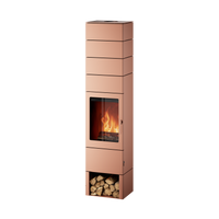 EStufa de le&ntilde;a BLAZE ELEMENT Q+ - mauve